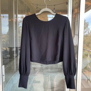 Black Babaton Parsons Blouse from Aritzia